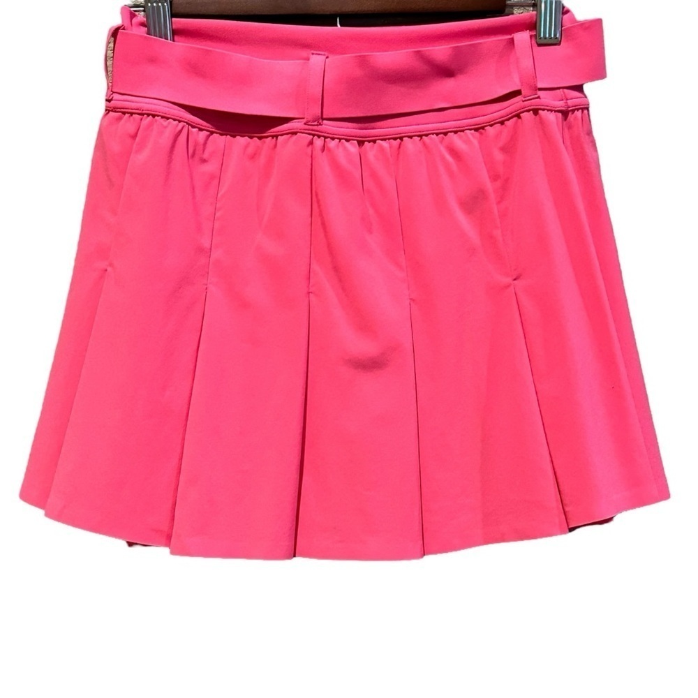 Offline By Aerie Pink Pleated Belted Skirt Built In Shorts Pockets Size XS - Picture 5 of 8